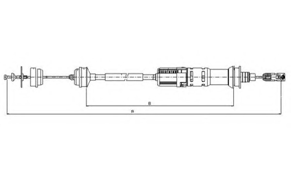 TEXTAR Kuplungbowden 58011500_TEXTAR