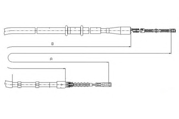 TEXTAR Kézifék bowden 44001200_TEXTAR