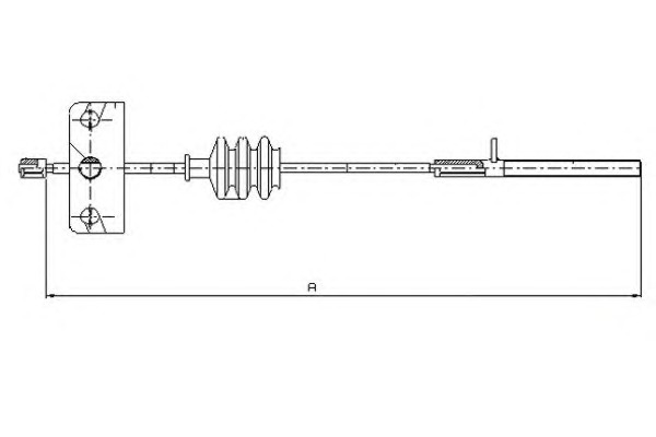 TEXTAR Kézifék bowden 44044200_TEXTAR