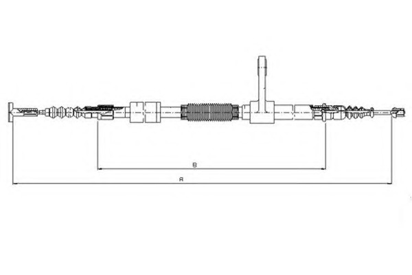 TEXTAR Kézifék bowden 44044300_TEXTAR