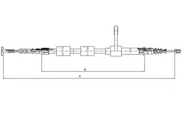 TEXTAR Kézifék bowden 44044400_TEXTAR