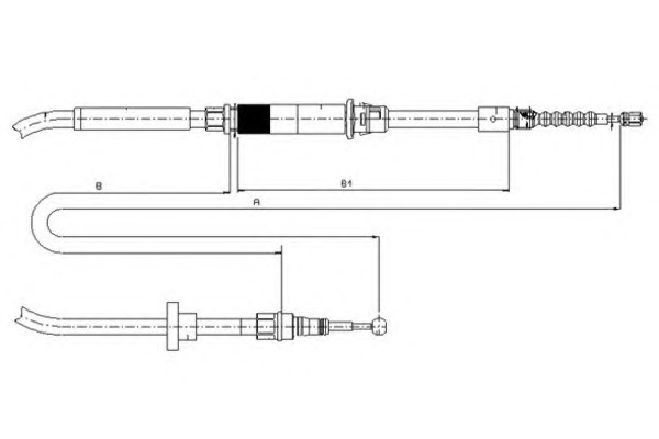 TEXTAR Kézifék bowden 44044600_TEXTAR