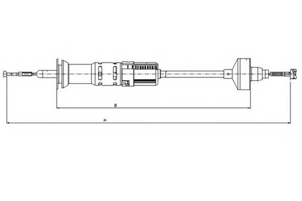 TEXTAR Kuplungbowden 58001500_TEXTAR