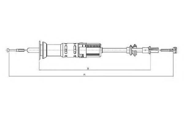 TEXTAR Kuplungbowden 58002100_TEXTAR