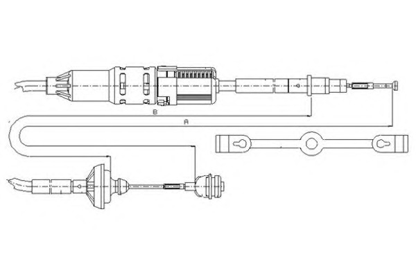 TEXTAR Kuplungbowden 58002200_TEXTAR