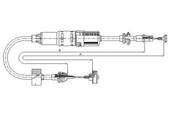 TEXTAR Kuplungbowden 58002500_TEXTAR