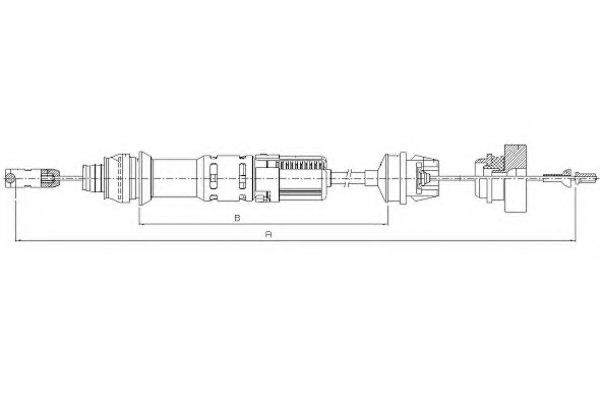 TEXTAR Kuplungbowden 58003600_TEXTAR