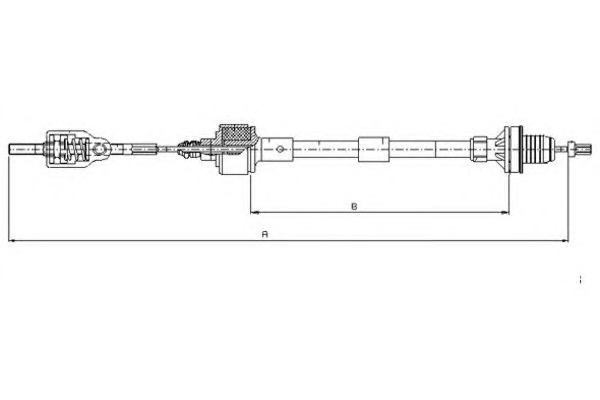 TEXTAR Kuplungbowden 58008600_TEXTAR