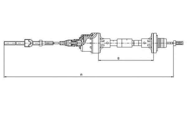 TEXTAR Kuplungbowden 58008700_TEXTAR