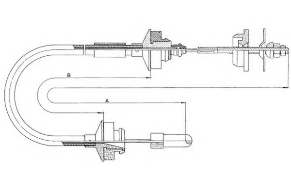 TEXTAR Kuplungbowden 58009200_TEXTAR