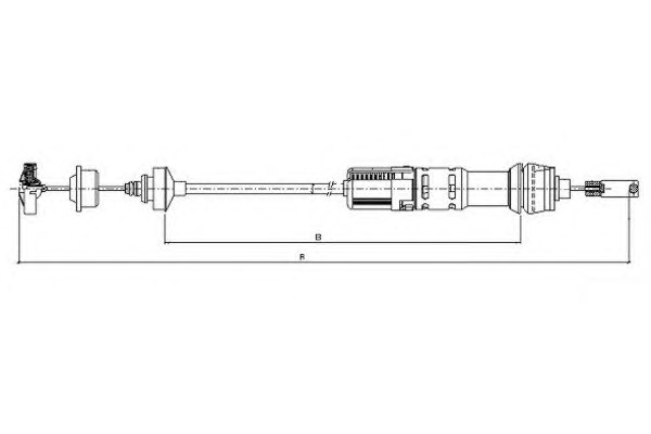 TEXTAR Kuplungbowden 58009900_TEXTAR