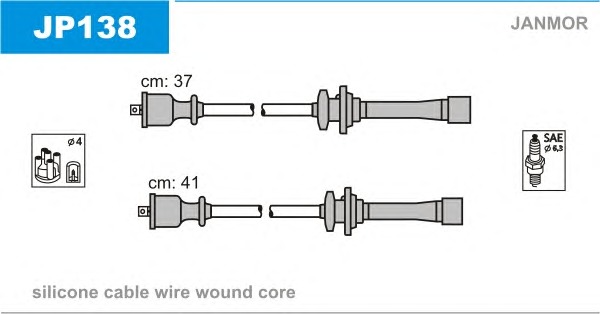 JANMOR Gyújtókábel készlet JP138_JANMOR