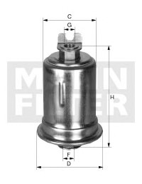 MANN-FILTER Üzemanyagszűrő WK614/34_MANN