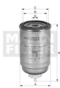 MANN-FILTER Üzemanyagszűrő WK932/1_MANN