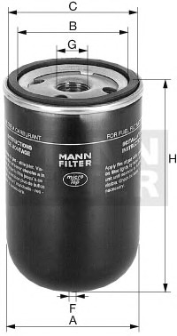 MANN-FILTER Üzemanyagszűrő WK723/3_MANN