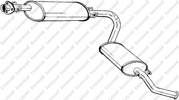 BOSAL Kipufogódob, hátsó 283-413_BOSAL