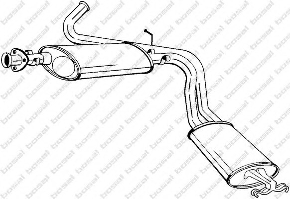 BOSAL Kipufogódob, hátsó 283-891_BOSAL