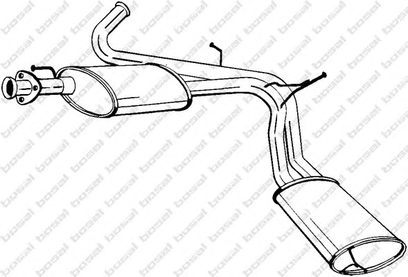 BOSAL Kipufogódob, hátsó 282-421_BOSAL