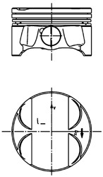 KOLBENSCHMIDT Dugattyú 99772600