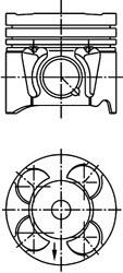 KOLBENSCHMIDT Dugattyú 40213605