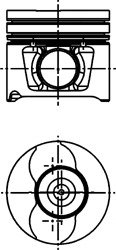 KOLBENSCHMIDT Dugattyú 40218600