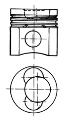 KOLBENSCHMIDT Dugattyú 90048600