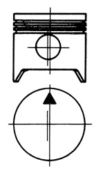 KOLBENSCHMIDT Dugattyú 90451700