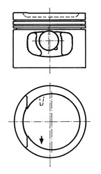 KOLBENSCHMIDT Dugattyú 91128600