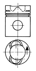 KOLBENSCHMIDT Dugattyú 93399600