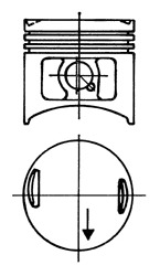 KOLBENSCHMIDT Dugattyú 93613720