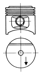 KOLBENSCHMIDT Dugattyú 93677600