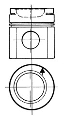 KOLBENSCHMIDT Dugattyú 93801600