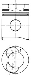 KOLBENSCHMIDT Dugattyú 94456600