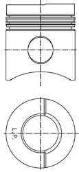 KOLBENSCHMIDT Dugattyú 99445700