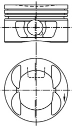 KOLBENSCHMIDT Dugattyú 99695600