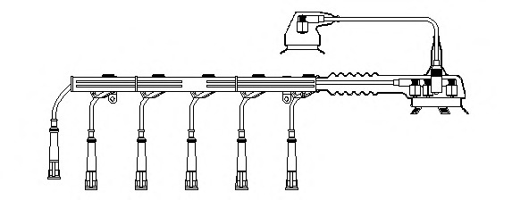 BREMI Gyújtókábel készlet 786/100_BRE