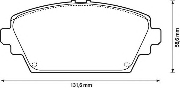 JURID Első fékbetét 572428J-AS_JURID