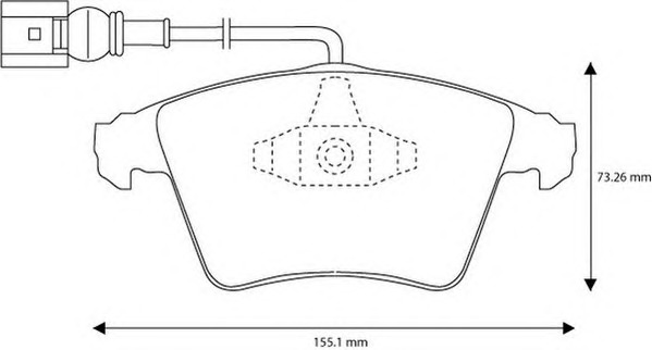 JURID Első fékbetét 573159J-AS_JURID