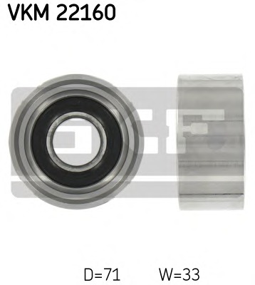 SKF Vezetőgörgő, vezérműszíj VKM22160_SKF