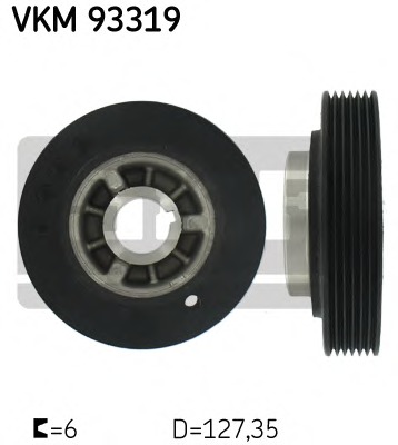 SKF Szíjtárcsa, főtengely VKM93319_SKF