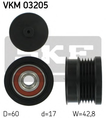 SKF Generátor szabadonfutó VKM03205_SKF