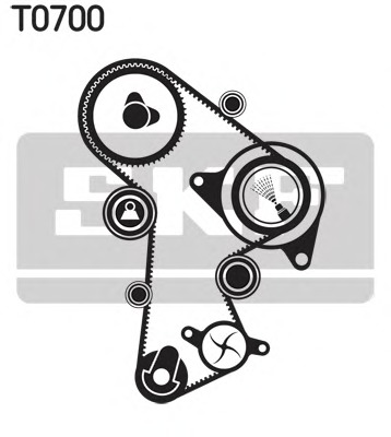 SKF Vezérműszíjkészlet vízpumpával VKMC01269_SKF