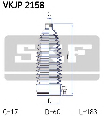 SKF Kormánymű porvédő készlet VKJP2158_SKF