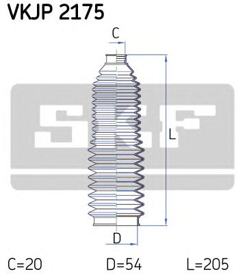 SKF Kormánymű porvédő készlet VKJP2175_SKF