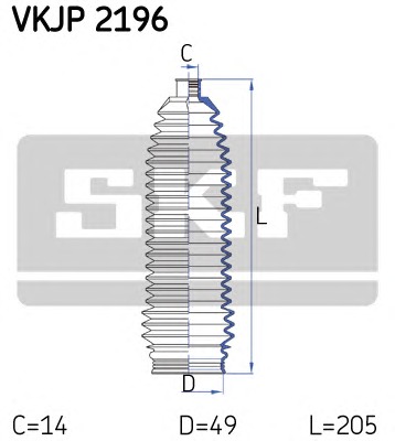 SKF Kormánymű porvédő készlet VKJP2196_SKF