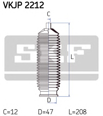 SKF Kormánymű porvédő készlet VKJP2212_SKF