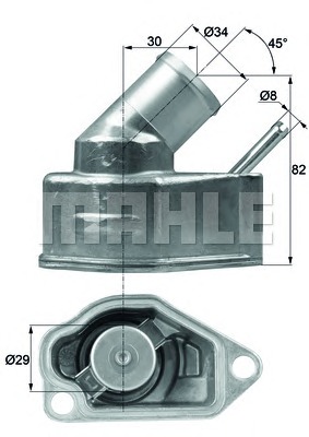 BEHR THERMOT-TRONIk Termosztát házzal TI1092_BE