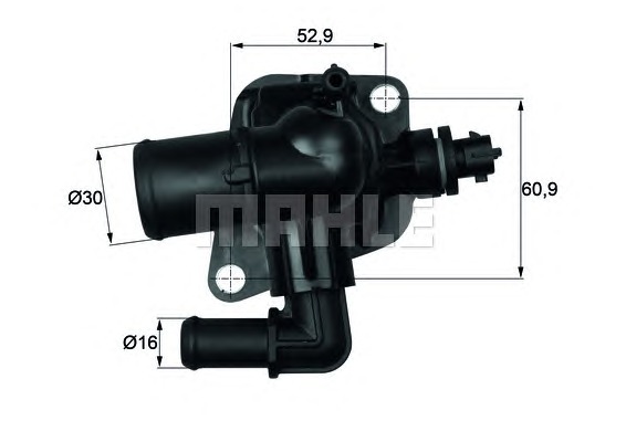 BEHR THERMOT-TRONIk Termosztát házzal TI15088_BE