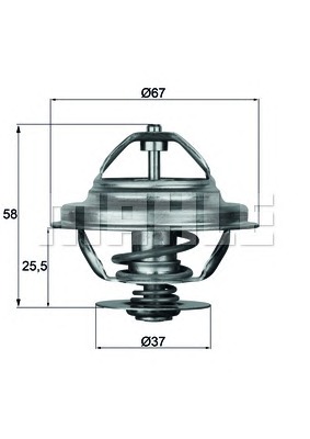 BEHR THERMOT-TRONIk Termosztát+O gyűrű TX2180D_BE