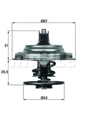 BEHR THERMOT-TRONIk Termosztát+O gyűrű TX2379D_BE